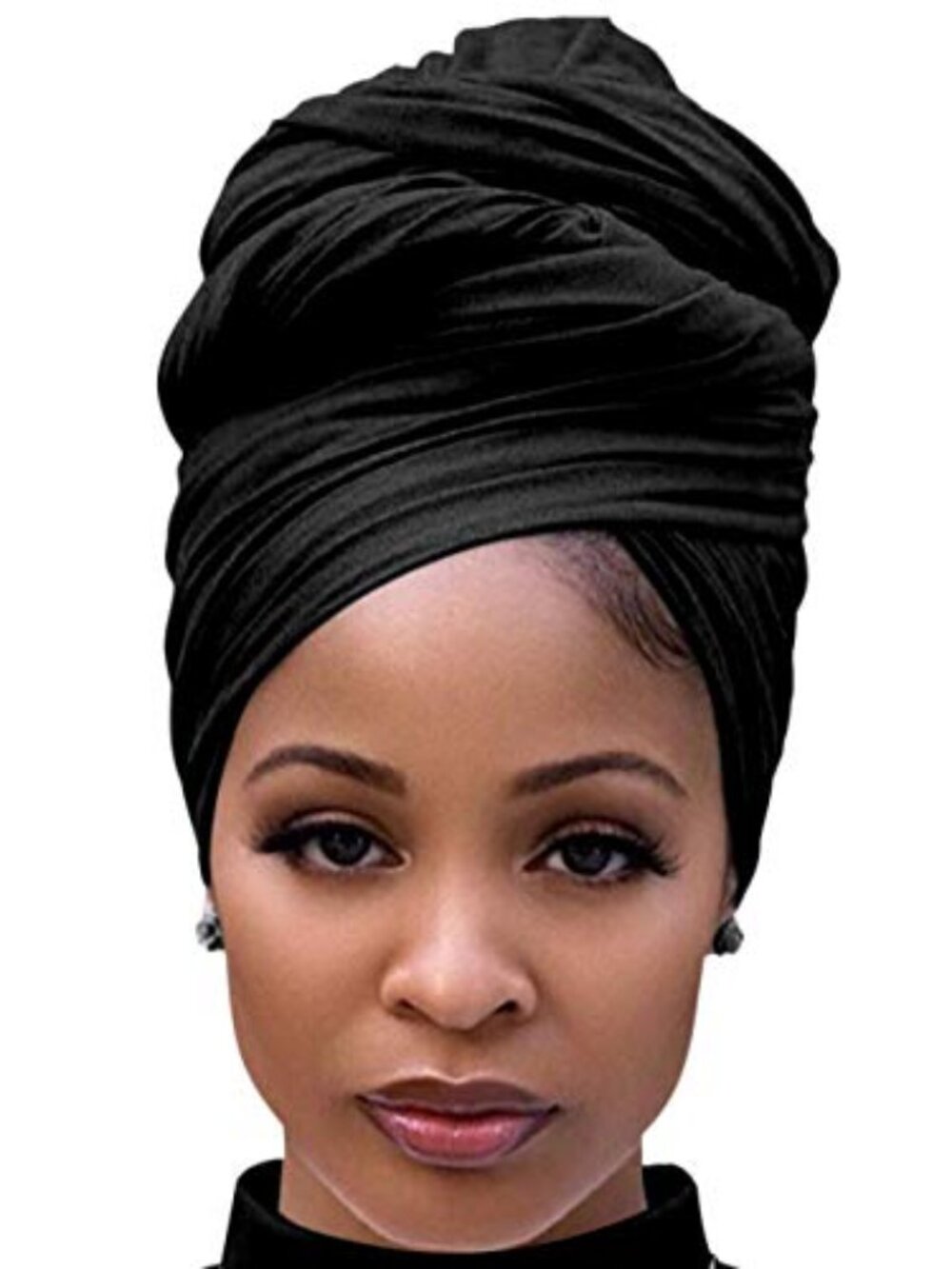 New - Head Wraps for Black‎ Women Stretch Head Scarf Long African Hair Wraps